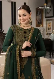 Lawn 3PC Embroidered With Chiffon Embroidered Dupatta-5022