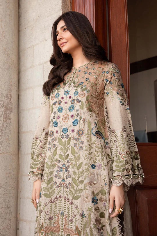 Lawn -3PC Embroidered Shirt with Digital Printed Jacquard Dupatta- 5160