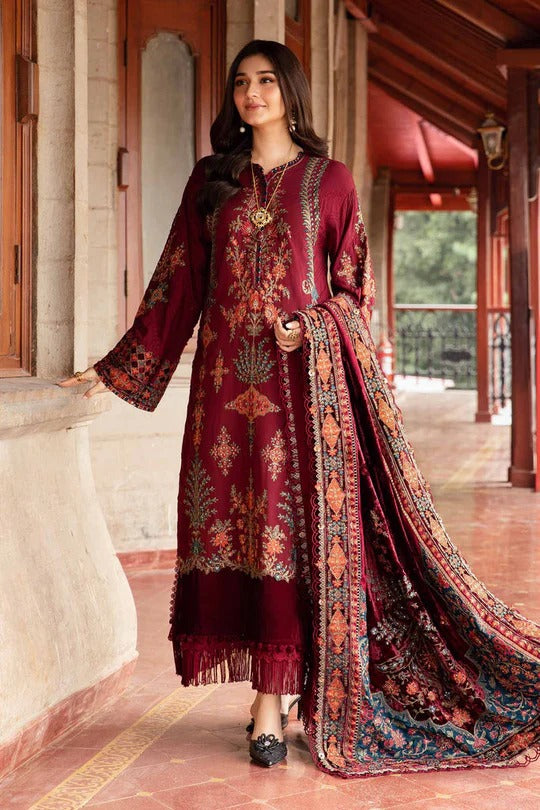 Lawn-3PC Embroidered Shirt with Digital Printed Jacquard Dupatta - 5164
