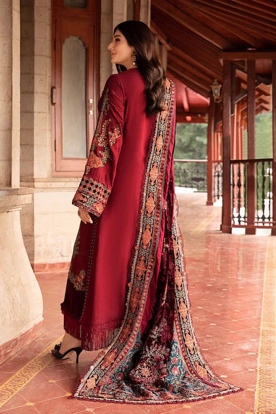 Lawn-3PC Embroidered Shirt with Digital Printed Jacquard Dupatta - 5164