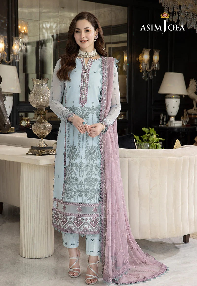 Lawn 3PC Embroidered With Chiffon Embroidered Dupatta-5156