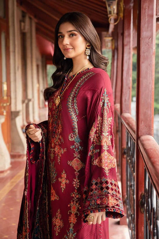 Lawn-3PC Embroidered Shirt with Digital Printed Jacquard Dupatta - 5164