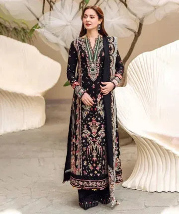 Lawn-3PC Embroidered Shirt with Organza Embroidered Dupatta-5176