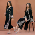 Lajwanti 2Pc Embroidered DHANNAK Suite With Fully Embroidered trouser & Patches VL725
