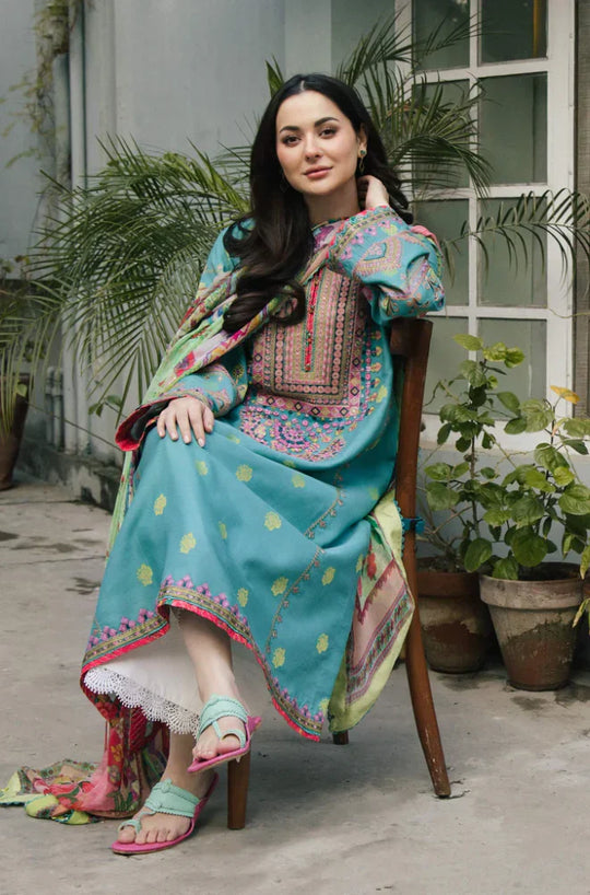 Zara Shahjahan - 3PC Lawn Embroidered Suit - VL934