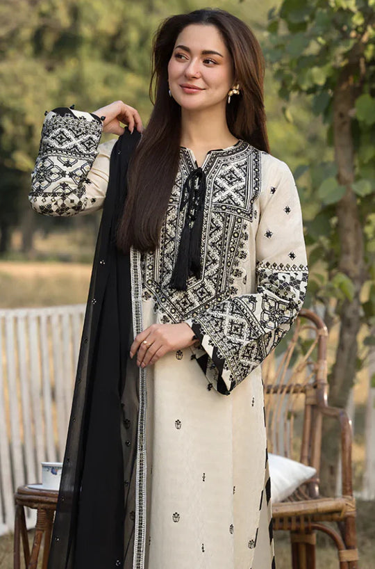 Allys - 3PC Lawn Embroidered Suit - VL939