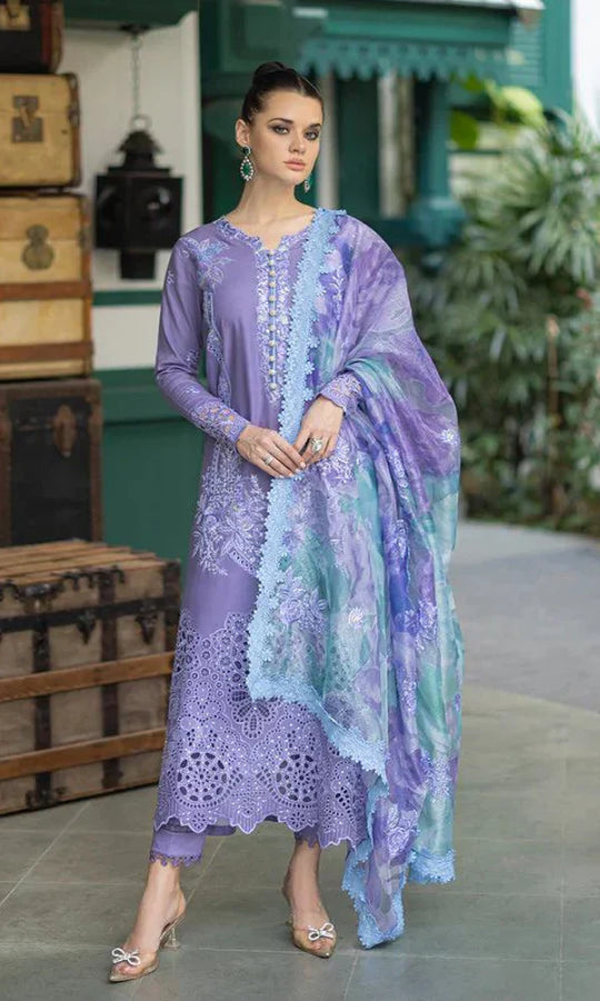 Mushaq - 3PC Chickan Kari Embroidered Lawn Suit. VL908