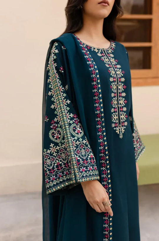 Sapphire 3PC Lawn Embroidered Suit VL918