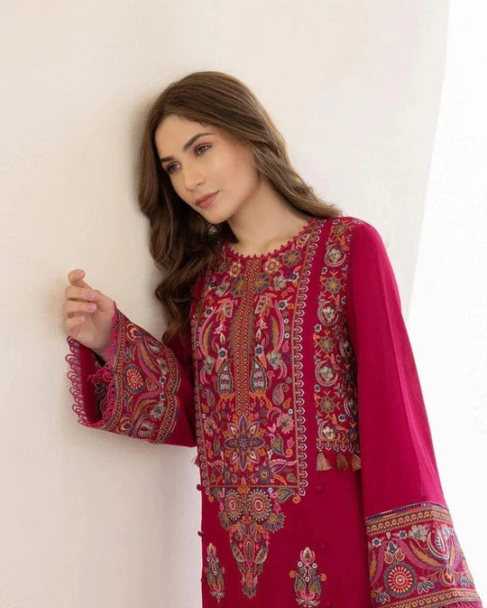 Jazmin Heavy Embroidered Lawn 2Piece Suit