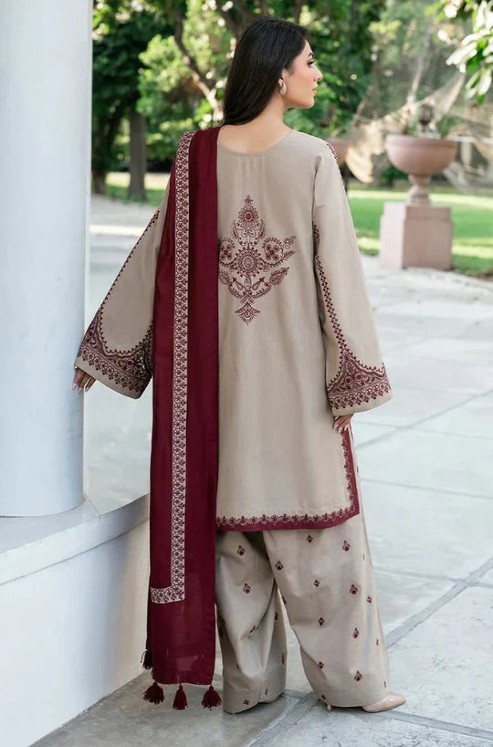 Baroque - 3PC Lawn Embroidered Suit - VL912