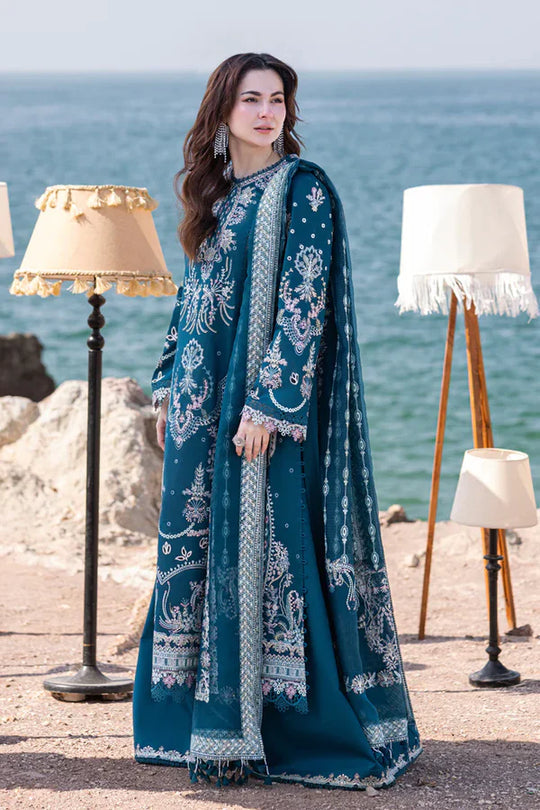 ZARA SHAHJAHAN 3-PIECE COLLECTION ORGANZA EMBROIDERED DUPATTA. VL769