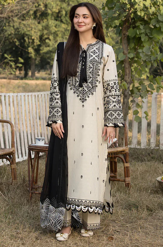 Allys - 3PC Lawn Embroidered Suit - VL939